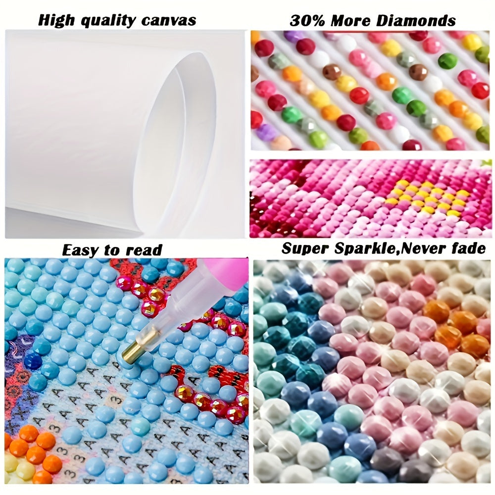 1pc Large Size 40x40cm/15.7x15.7in DIY 5D Aurora Diamond Art Painting