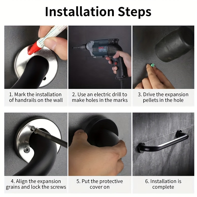Premium Stainless Steel Anti-Slip Grab Bar