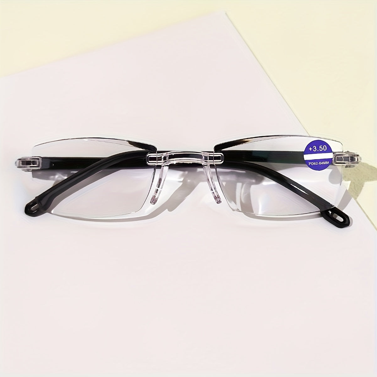 3-Pack Rimless Reading Glasses with Blue Light Filter