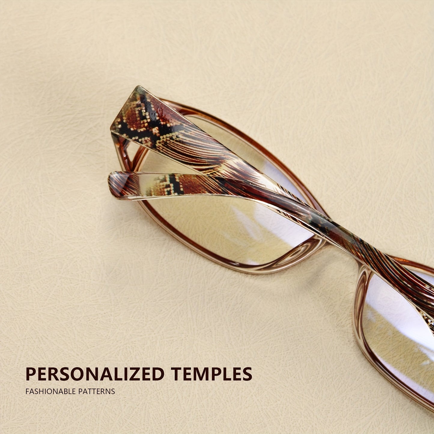 Fashionable Reading Glasses with Colorful Printed Frames
