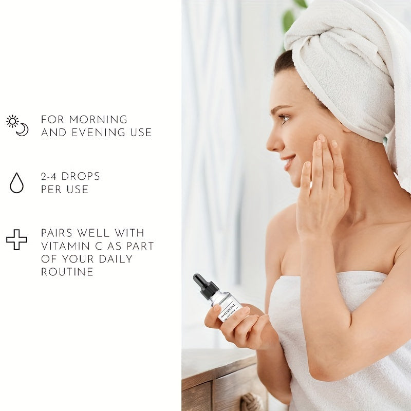 Hyaluronic Acid Serum For Face, Hydrating Facial Skin Care Product, Cooperate Well With Vitamin C Serum & Retinol Serum