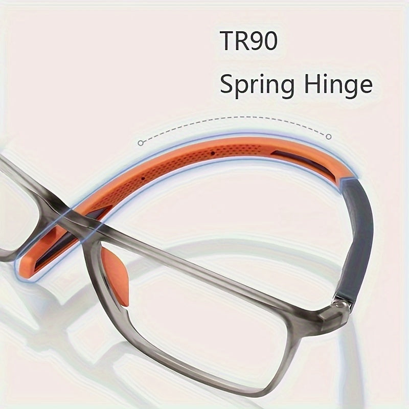 Comfortable Square TR Frame Reading Glasses