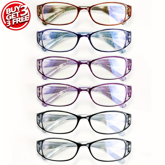 Fashionable Reading Glasses with Colorful Printed Frames