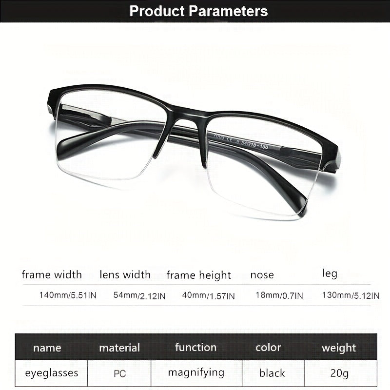 Men And Women Black Resin Reading Glasses