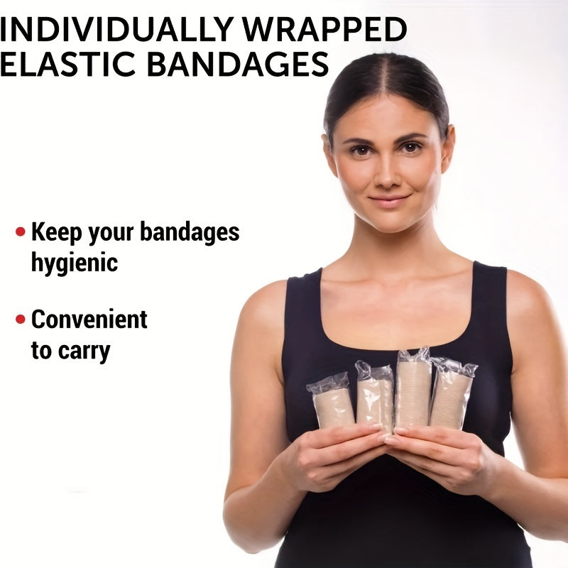 1 roll Latex-Free Elastic Bandage with Hooks and Buckles