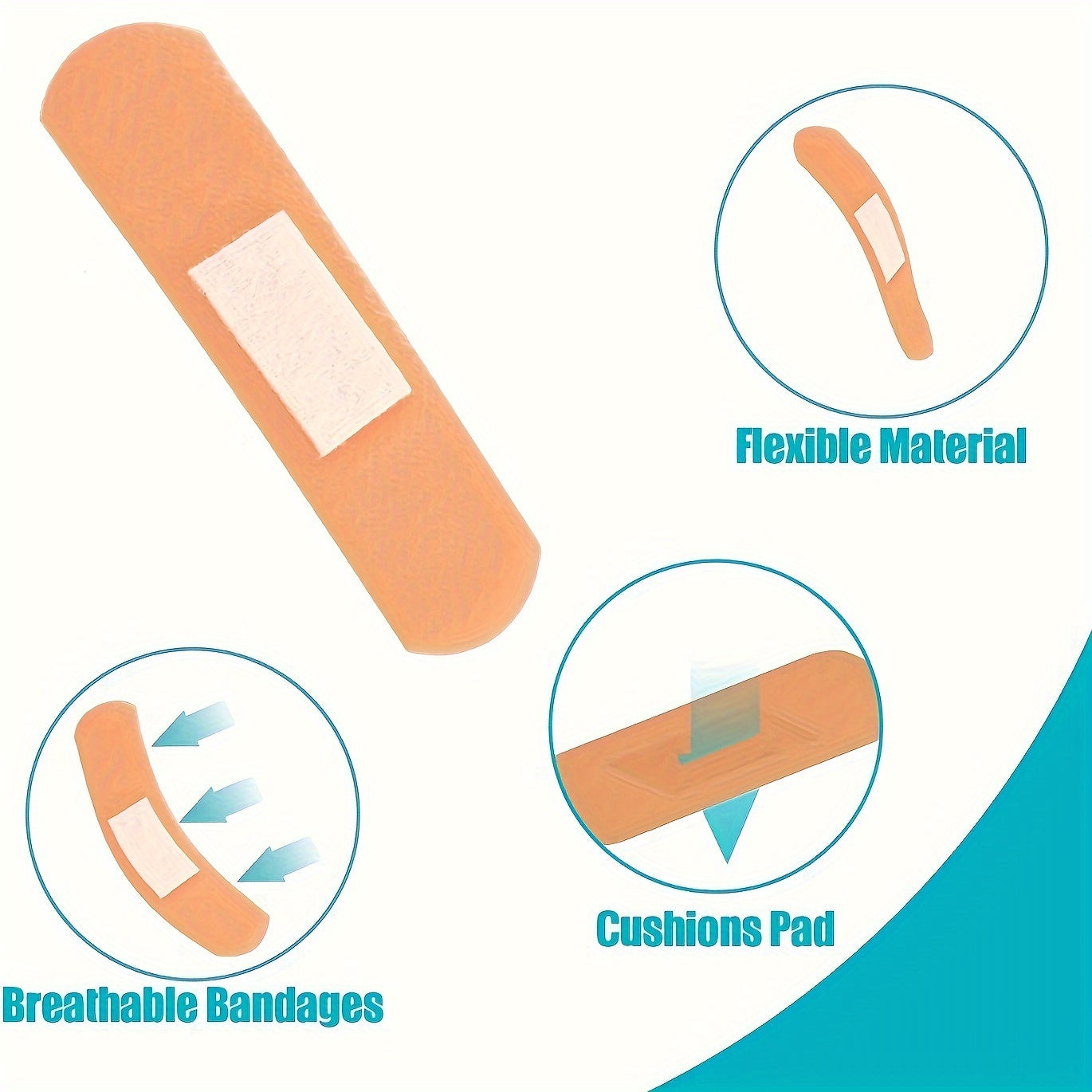 720pcs Multi-Size Bandage Set