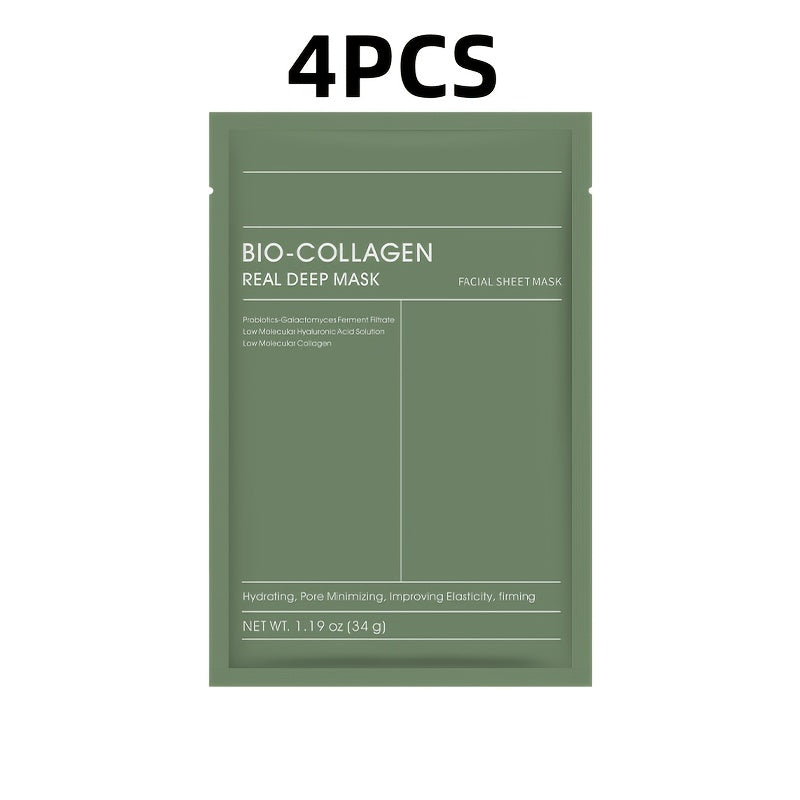 4pcs Bio Collagen Face Masks