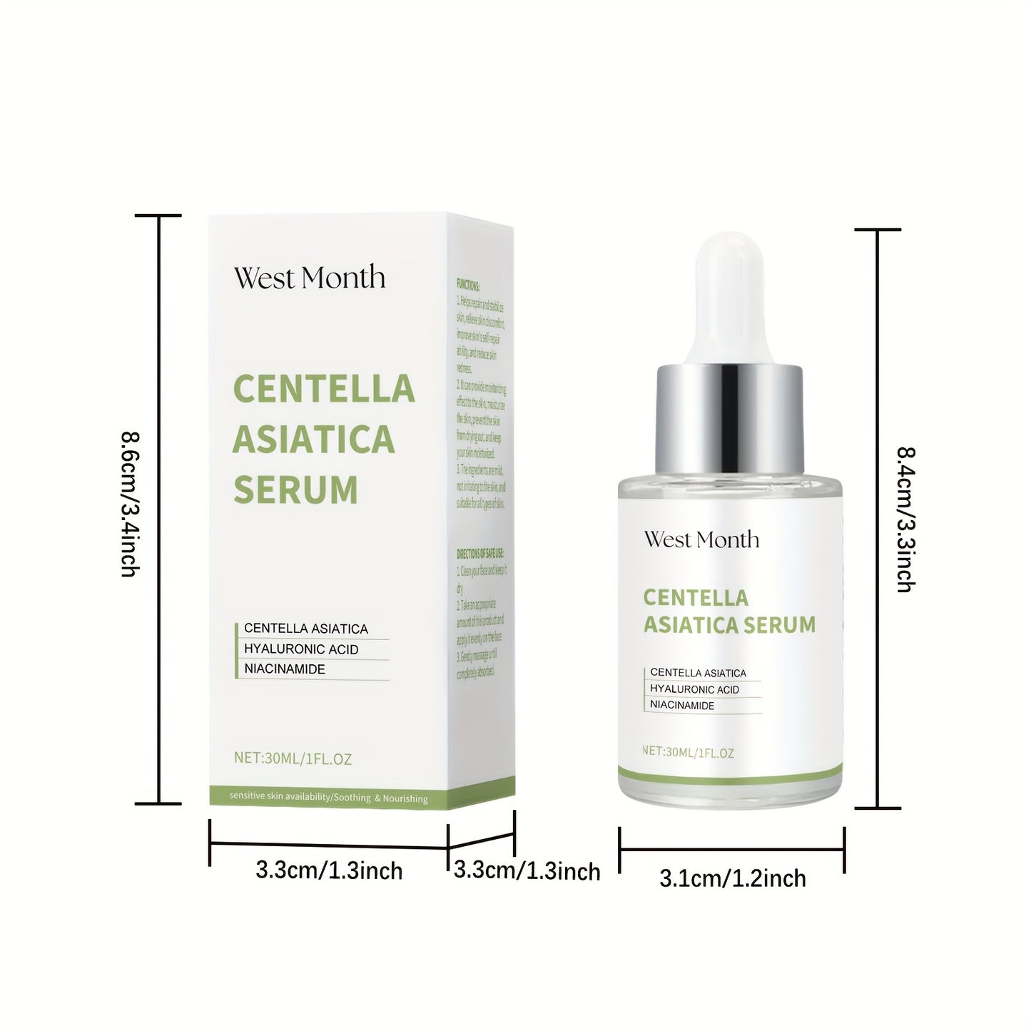 West Month Centella Asiatica Serum 30mL