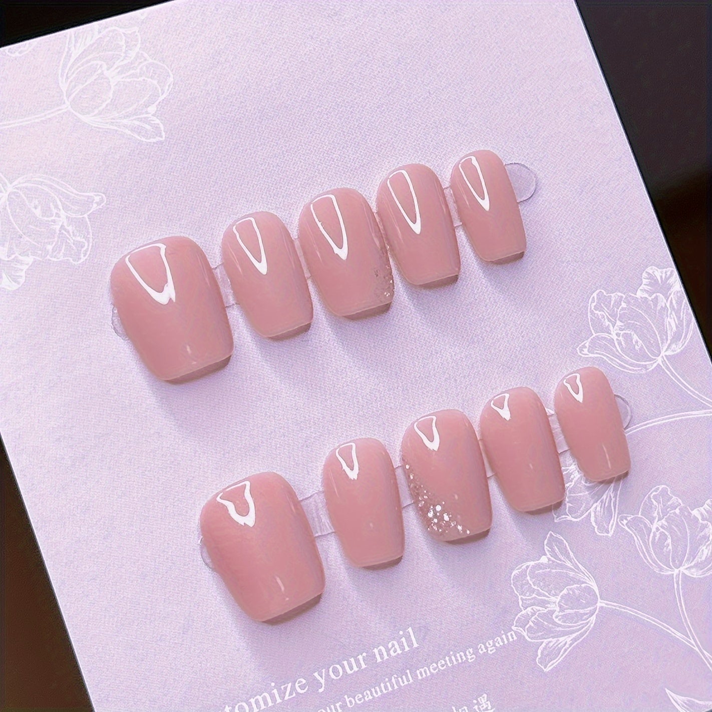 Elegant Pink Ballet Press On Nails