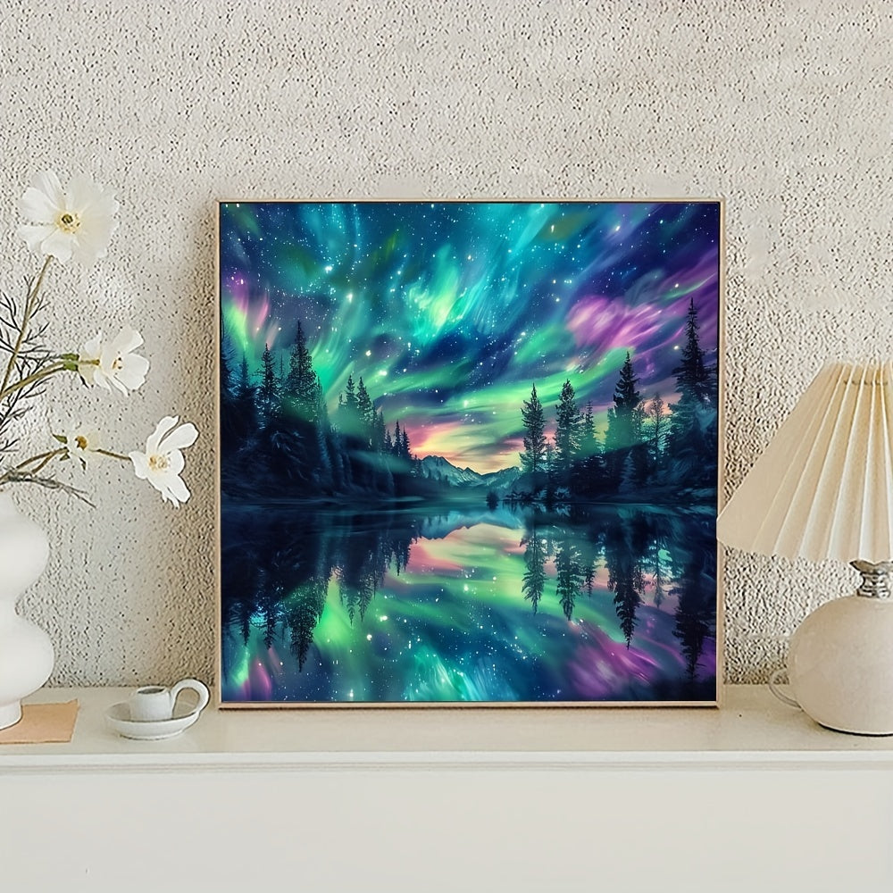 1pc Large Size 40x40cm/15.7x15.7in DIY 5D Aurora Diamond Art Painting