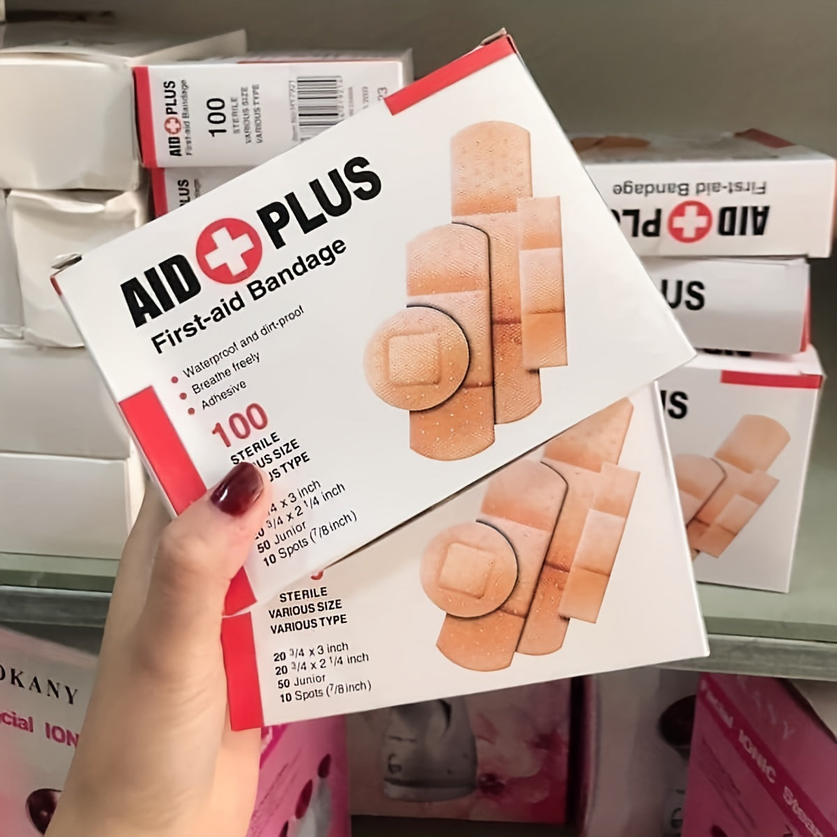 100pcs Waterproof Anti-Bacterial Bandages