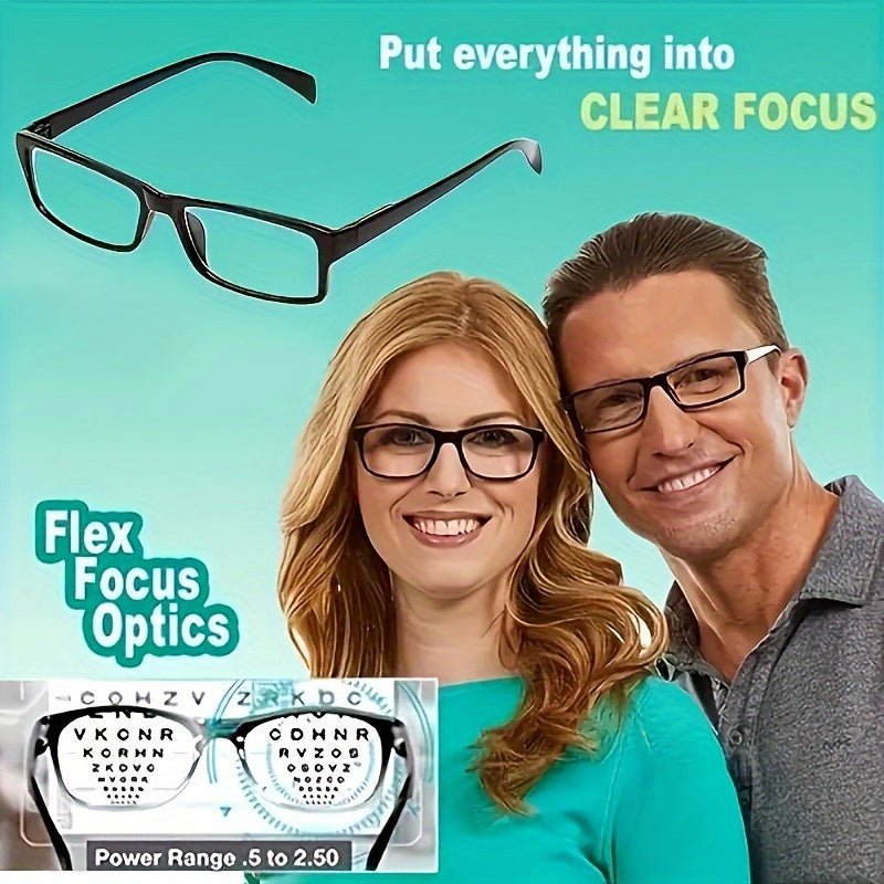 5pcs/set Ultra-Lightweight Automatic Zoom Reading Glasses