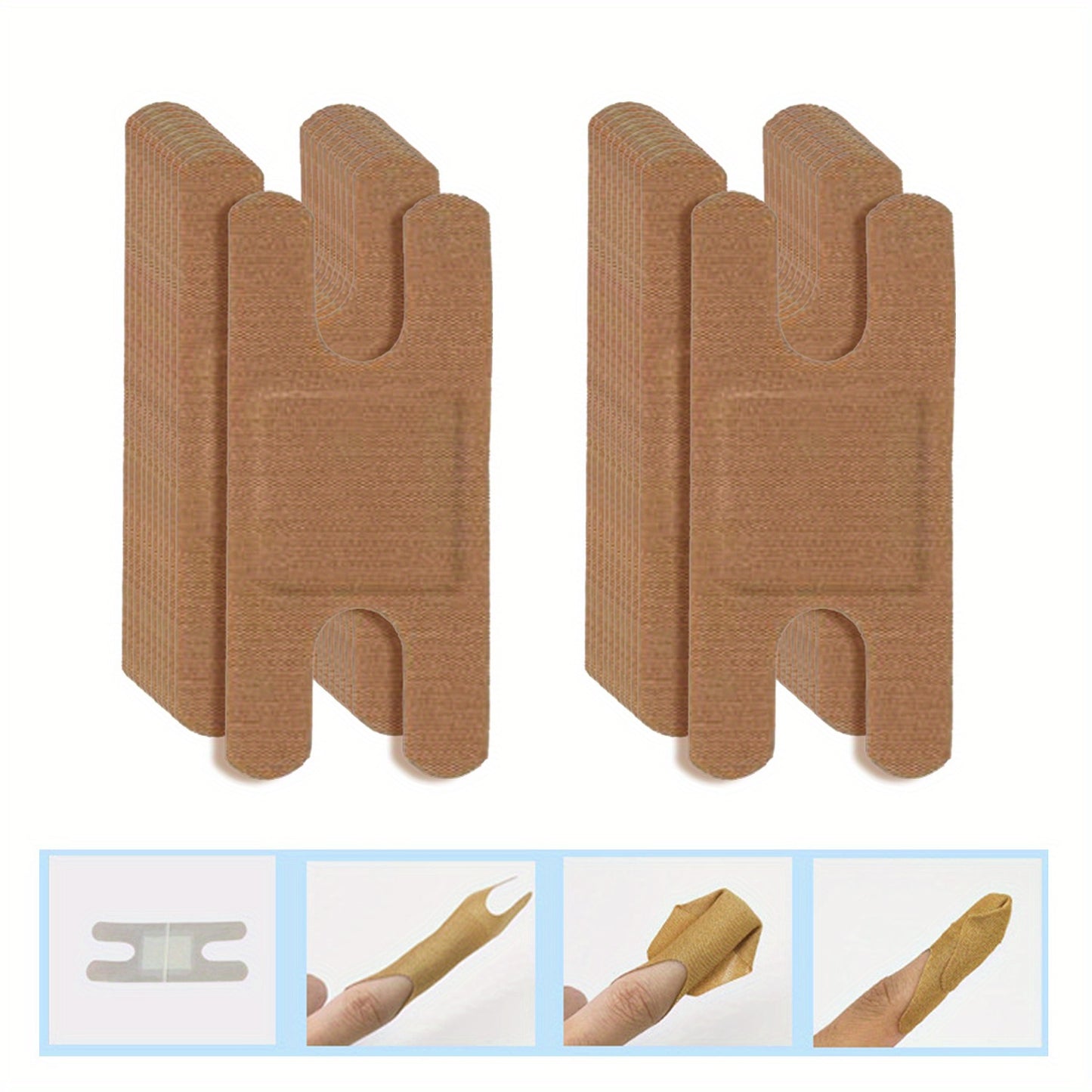 50/100 Pieces of Breathable Elastic Fabric Adhesive Bandages