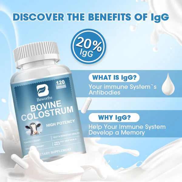 Bovine Colostrum Capsule and Powder