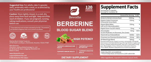 Beworths Bitter Gourd Berberine Capsule