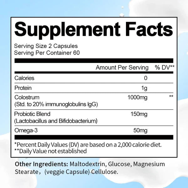 Bovine Colostrum Capsule and Powder