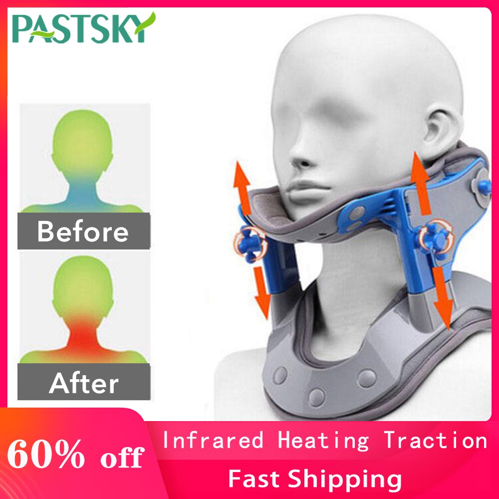 Electric Infrared Heating Cervical Traction Neck Collar Support