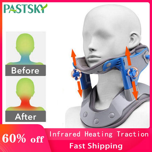 Electric Infrared Heating Cervical Traction Neck Collar Support