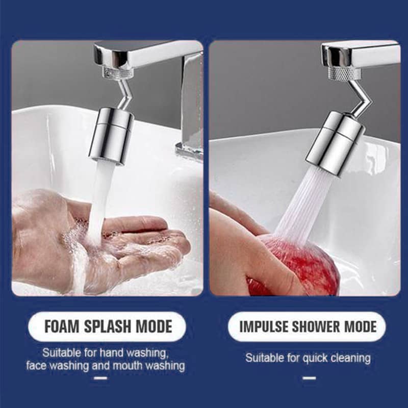 720 Degrees Universal Splash Filter Faucet Spray Head
