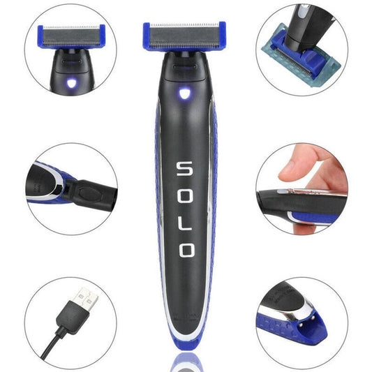 Men's Electric Shaver Rechargeable Trims Edges Razor Bald Head Shaver