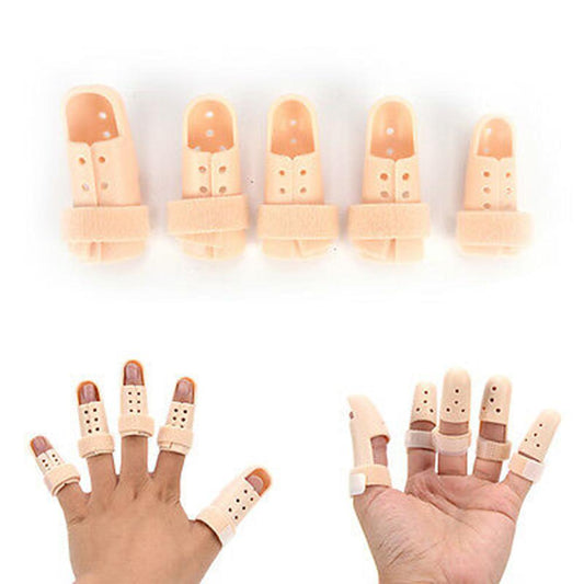 Plastic Finger Splint Joint Protector Support Adjustable