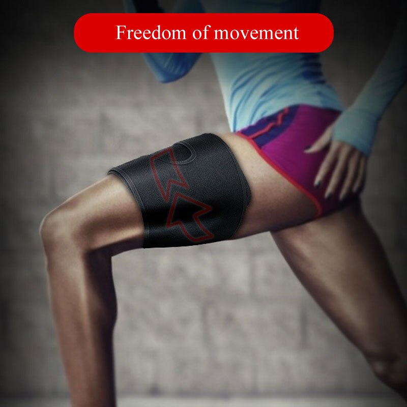 Tcare 1Pcs Thigh Support Brace Adjustable Thigh Slimmer Trimmer Compression