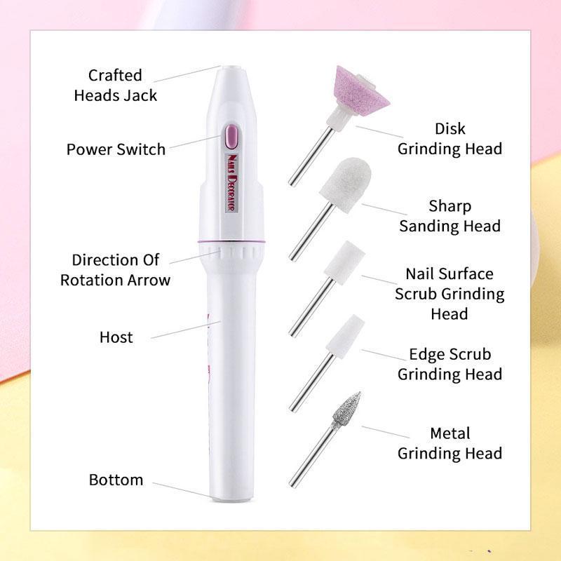 Mini Electric Nail Drill Apparatus for Manicure Gel