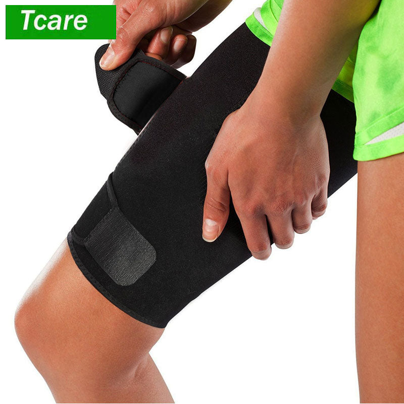 Tcare 1Pcs Thigh Support Brace Adjustable Thigh Slimmer Trimmer Compression