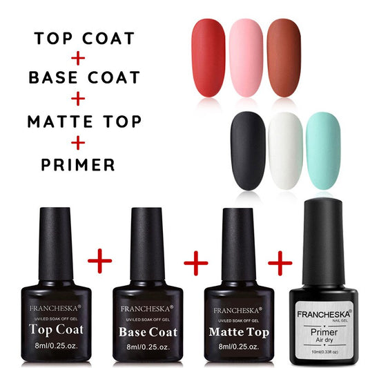 4-piece Nails Glue Set Nail Art Base Nail Polish