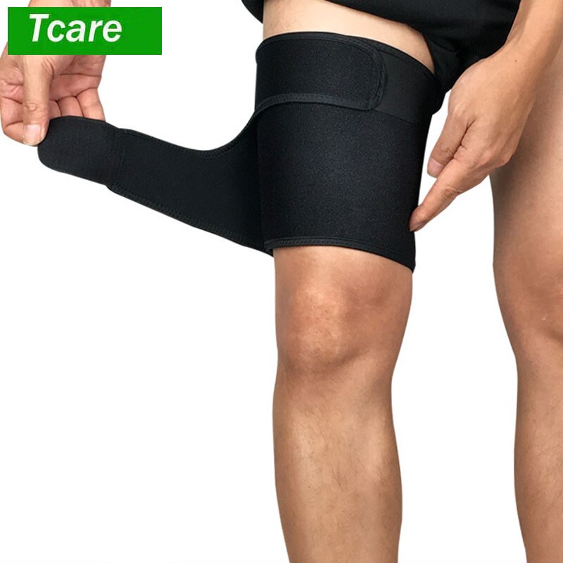 Tcare 1Pcs Thigh Support Brace Adjustable Thigh Slimmer Trimmer Compression