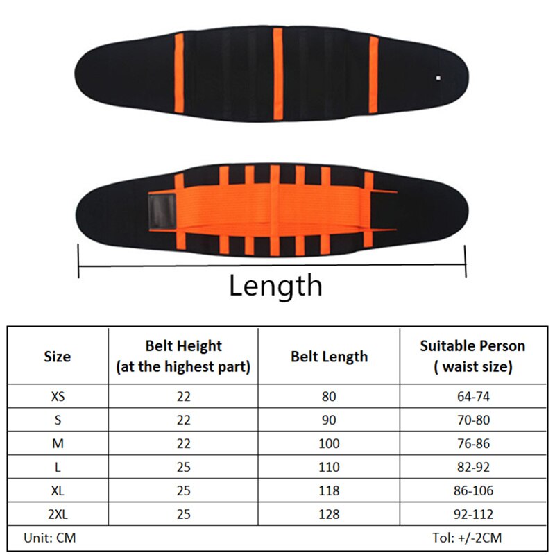 Waist Trimmer Belt Lumbar Back Support Brace