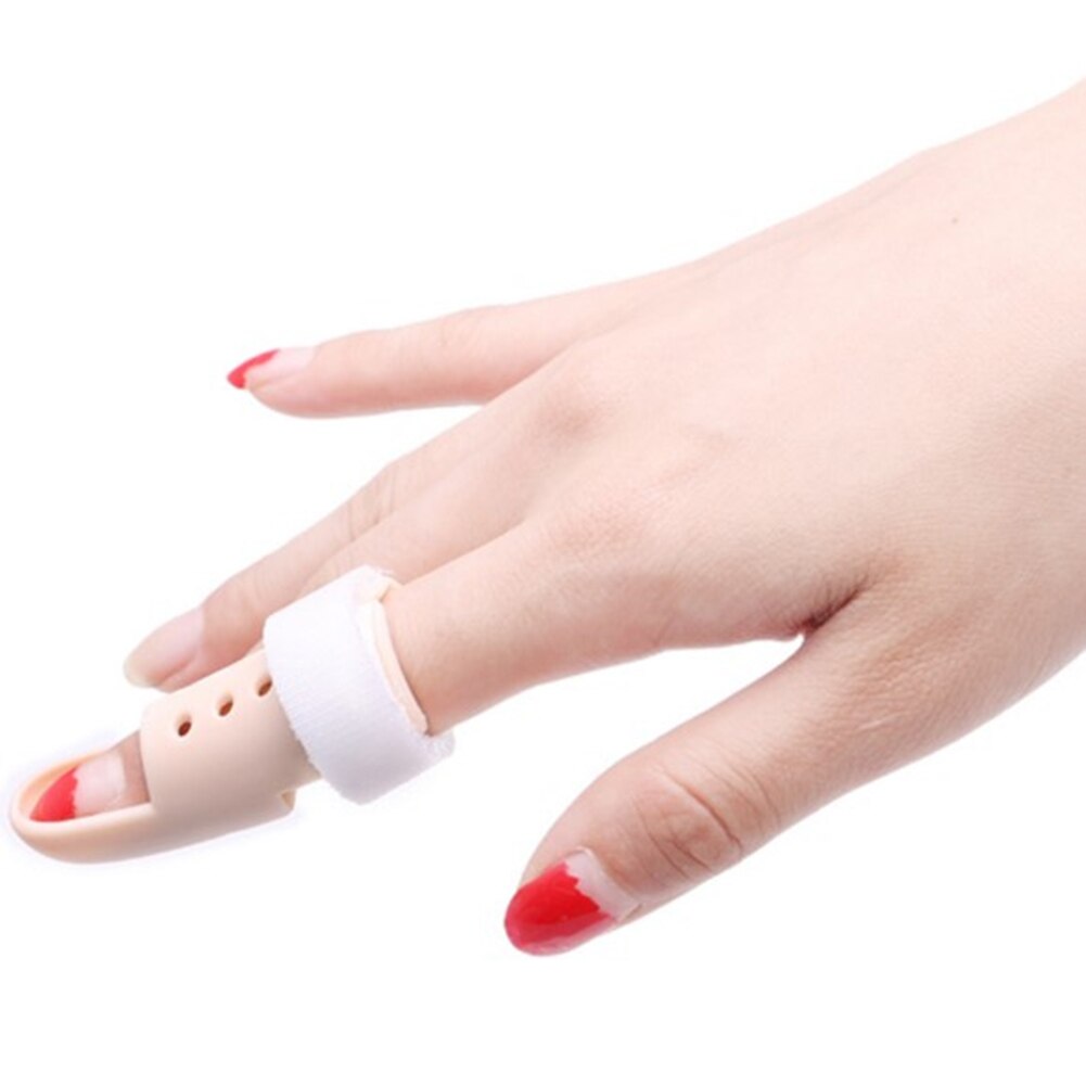Plastic Finger Splint Joint Protector Support Adjustable