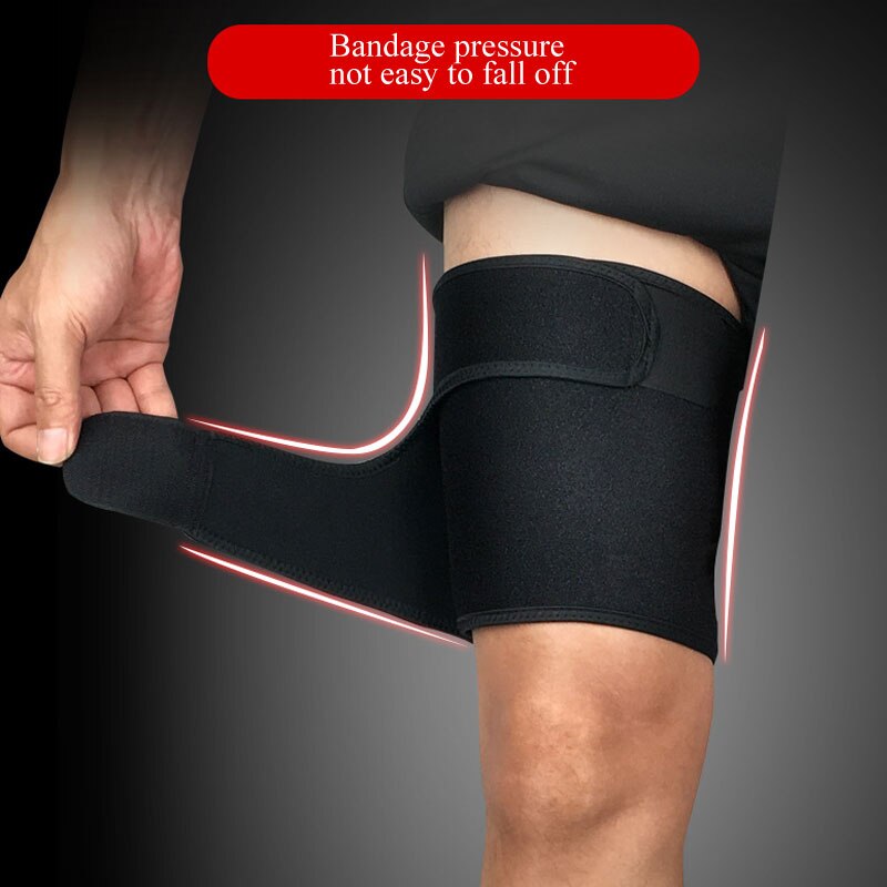 Tcare 1Pcs Thigh Support Brace Adjustable Thigh Slimmer Trimmer Compression