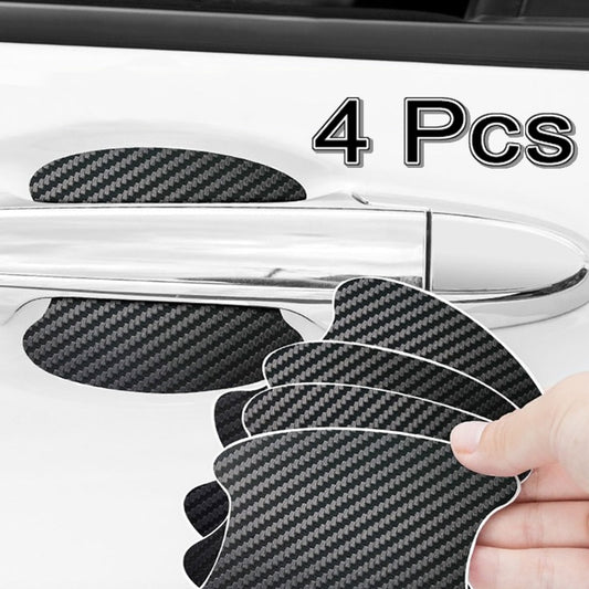6Color 4Pcs Car Door Sticker Carbon Fiber Scratches Resistant
