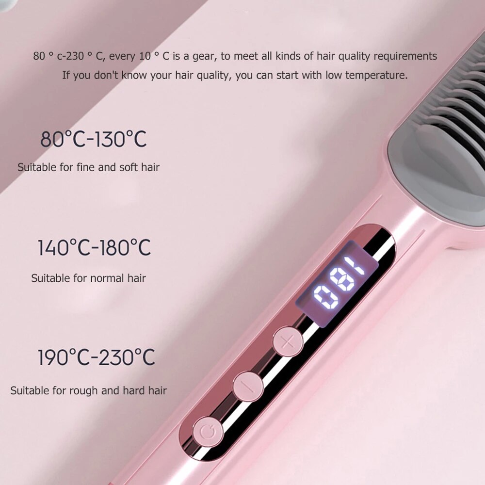 Professional Hot Combs Hair Straightener