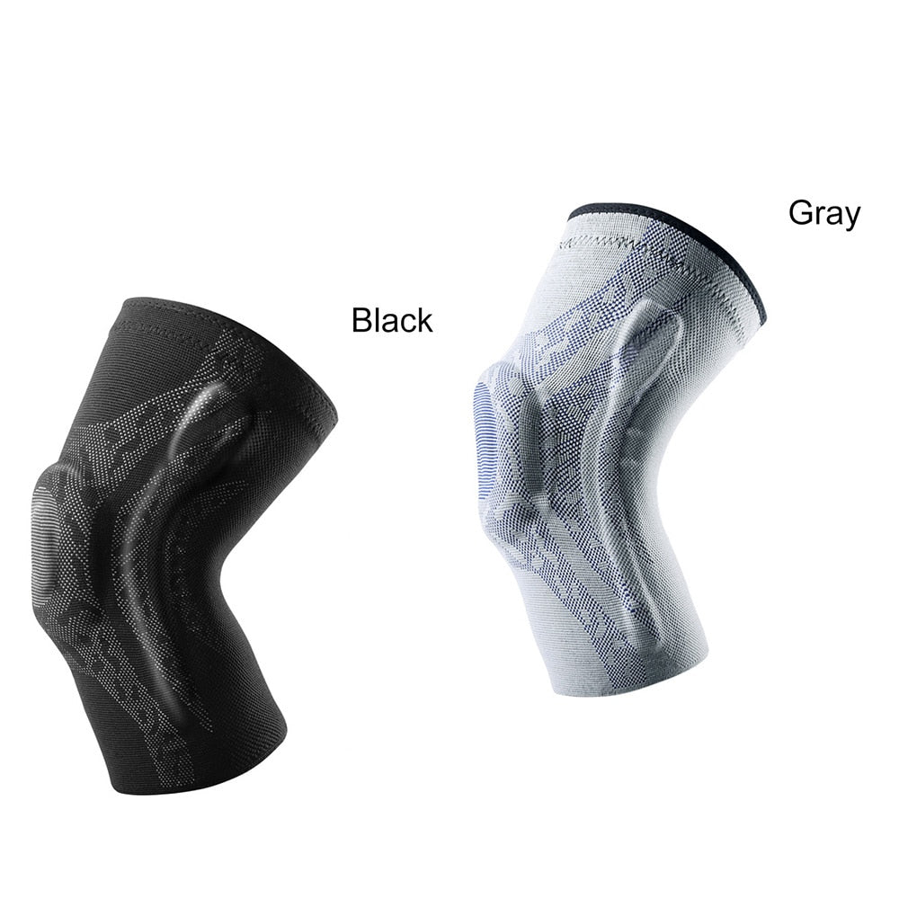 Veidoorn 1 pcs Knee Patella Protector Brace Silicone Spring Knee Pad Basketball Running Compression Knee support Sleeve