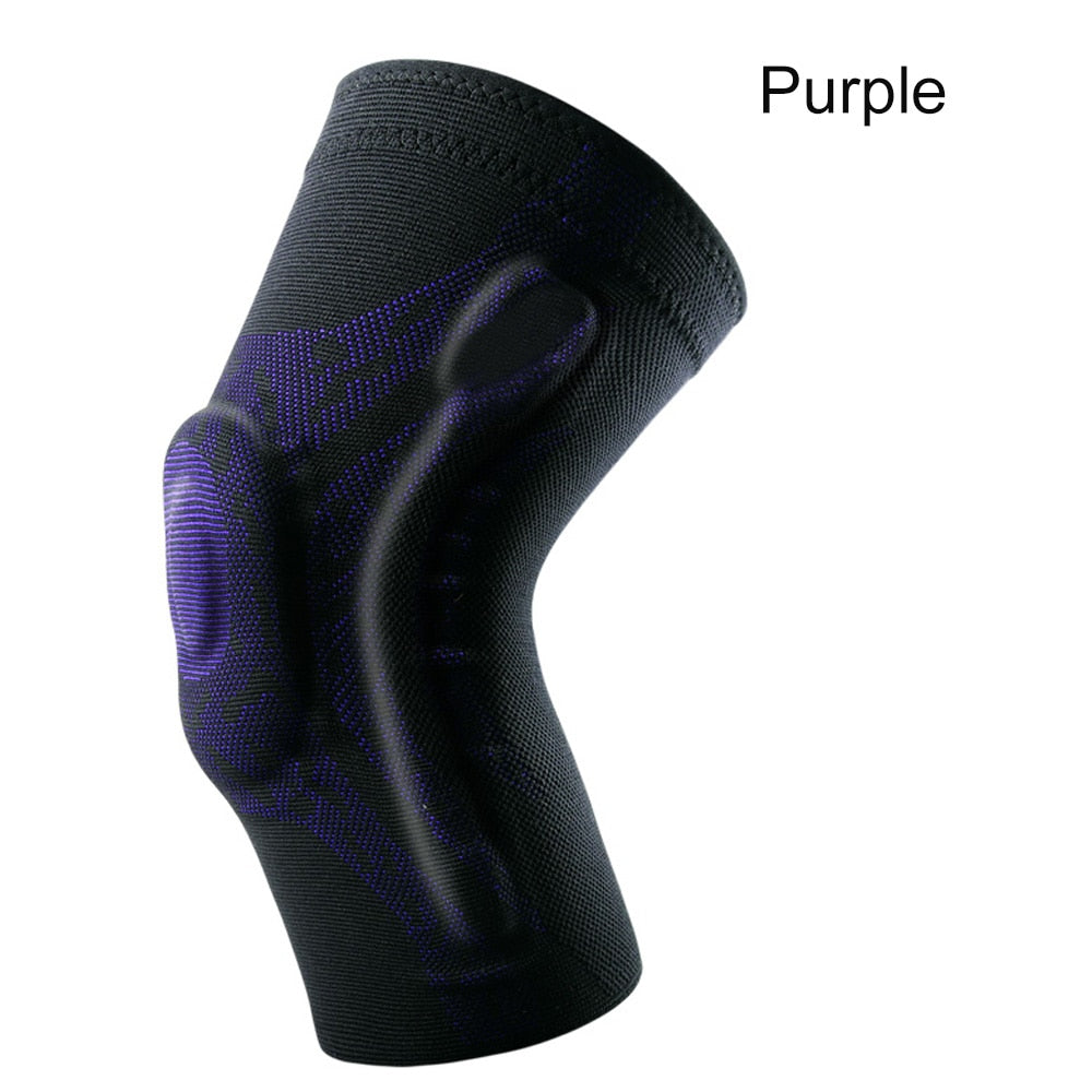 Veidoorn 1 pcs Knee Patella Protector Brace Silicone Spring Knee Pad Basketball Running Compression Knee support Sleeve
